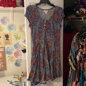 Paisley print dress